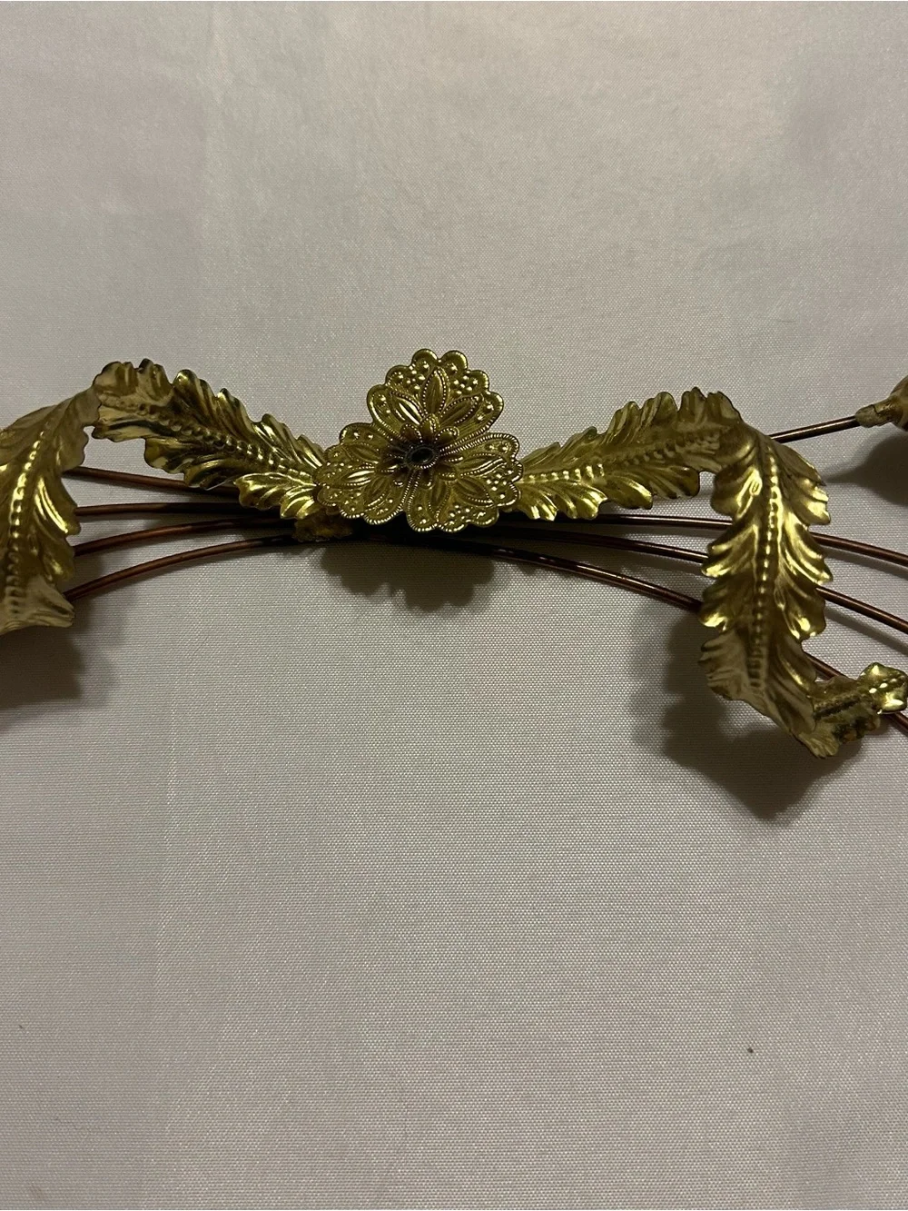 VINTAGE Home Interiors Gold / brass Wheat wall hanging 3 piece set